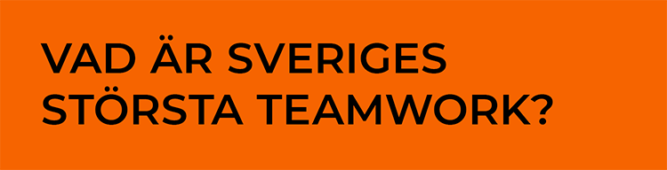 Vad är Sveriges största teamwork?